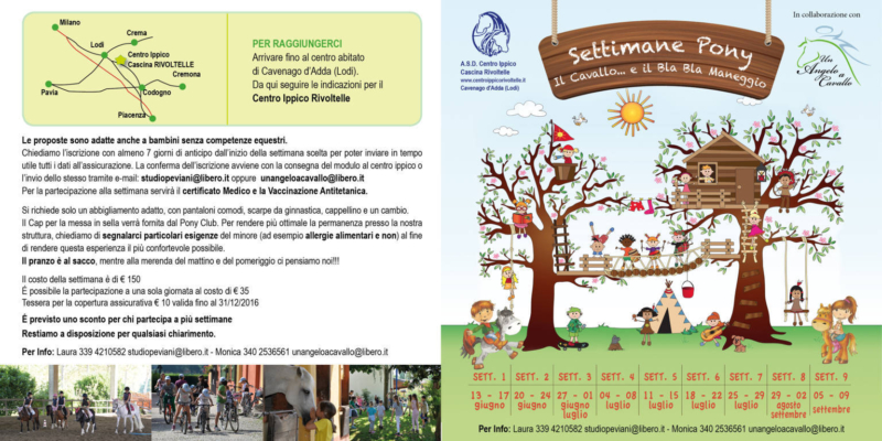 Settimane pony 2016
